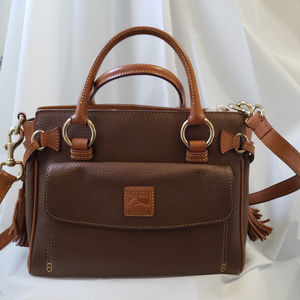 Medium Leather Pocket Satchel